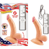 ALL AMERICAN MINI WHOPPERS VIBRATING 4IN CURVED DONG W/